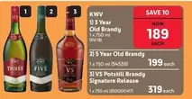 KWV - 3 Year Old Brandy 1 x 750 ml (04138)