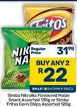 Nike - NikNaks Flavoured Maize Snack or Fritos Corn Chips