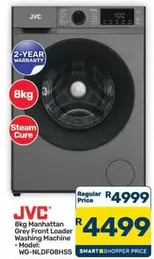 JVC - 8kg Manhattan Grey Front Loader Washing Machine - WG-NLDF08H5S