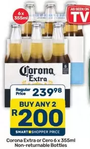Corona - Extra or Cero Non-returnable Bottles