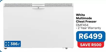 White Multimode Chest Freezer DMF454