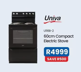 Univa - U116B-2 60cm Compact Electric Stove