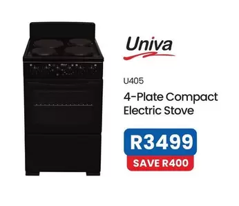 Univa - 4-Plate Compact Electric Stove U405