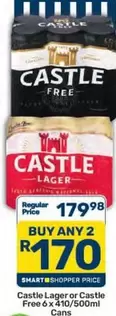 CASTLE - Castle Lager or Castle Free