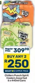 Chillers Punch Spirit Coolers Assorted