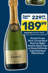 Krone - Cuvee Brut, Cuvee Brut Rosé or Night Nectar Demi-Sec or Rosé Méthode Cap Classique