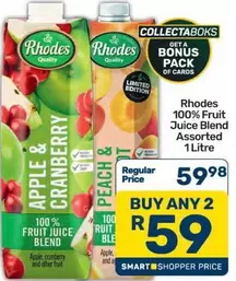 Rhodes - 100% Fruit Juice Blend Assorted