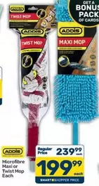 Addis - Microfibre Maxi or Twist Mop Each