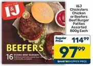 I&J - Chicken or Beef Burger Patties