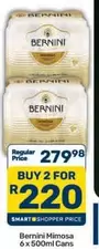 Bernini - Mimosa 6 x 500ml Cans