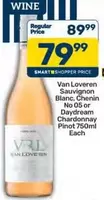 Van Loveren - Sauvignon Blanc, Chenin No 05 or Daydream Chardonnay Pinot