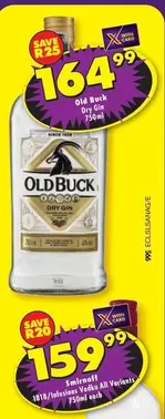 Old Buck - Dry Gin 750ml