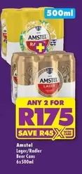 Amstel - Lager/Radler Beer Cans