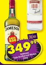 Jameson - Triple Distilled Irish Whiskey 750ml
