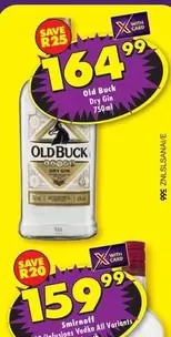 Old Buck - Dry Gin 750ml