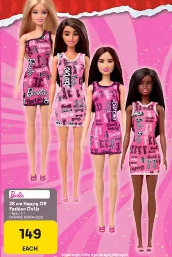 Barbie - 20 cm Happy OR Fashion Dolls