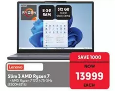 Lenovo - Slim 3 AMD Ryzen 7 - AMD Ryzen 7 170 4.75 GHz (50046216)