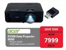 Acer - X1228i Data Projector 3600