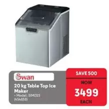 20 kg Table Top Ice Maker - Model: SIM02S (454838)