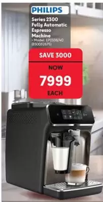 Philips - Series 2300 Fully Automatic Espresso Machine - Model: EP2334/40