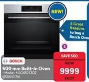 Bosch - 600 mm Built-in Oven Model: HJG852E5OZ (250041174)