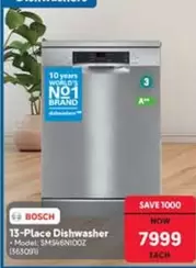 Bosch - 13-Place Dishwasher - Model: SMS46N100Z (363091)