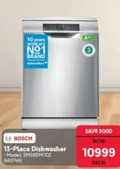 Bosch - 13-Place Dishwasher (SMS6EM110Z)