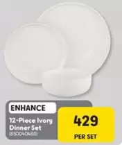 12-Piece Ivory Dinner Set (850040468)