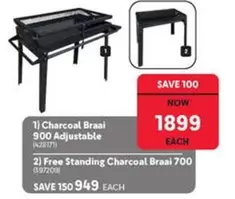 Charcoal Braai 900 Adjustable (428171)