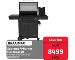 Supreme - 4-Burner Gas Braai 4B
