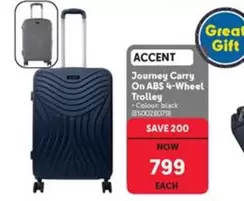 Journey Carry On ABS 4-Wheel Trolley (850028078)