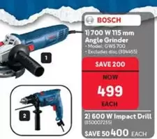 Bosch - 700 W 115 mm Angle Grinder