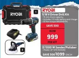 ryobi - 18 V Driver Drill Kit