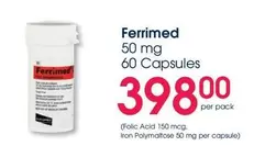 Ferimed 50 mg 60 Capsules