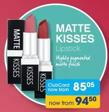 Finish - MATTE KISSES Lipstick