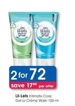 lil-lets - Intimate Care Gel or Crème Wash