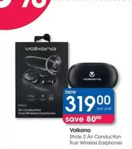 Volkano - Stride 2 Air Conduction True Wireless Earphones