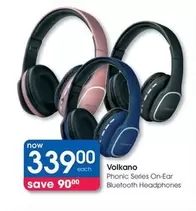 Volkano - Phonic Series On-Ear Bluetooth Headphones