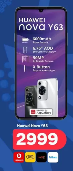 Huawei - Nova Y63