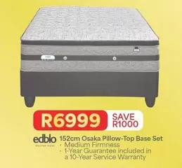 Edblo - 152cm Osaka Pillow-Top Base Set