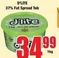 D'lite - 37% Fat Spread Tub
