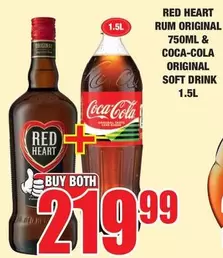 Coca cola - RUM ORIGINAL & COCA-COLA ORIGINAL SOFT DRINK