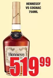 Hennessy - VS COGNAC 750ML