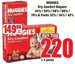 Huggies - Dry Comfort Diapers