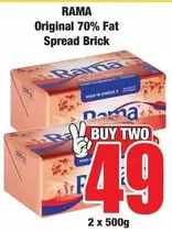 Rama - Original 70% Fat Spread Brick