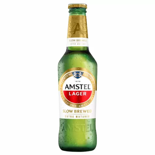 Amstel Lager Non-Returnable Bottle (24x330ML)