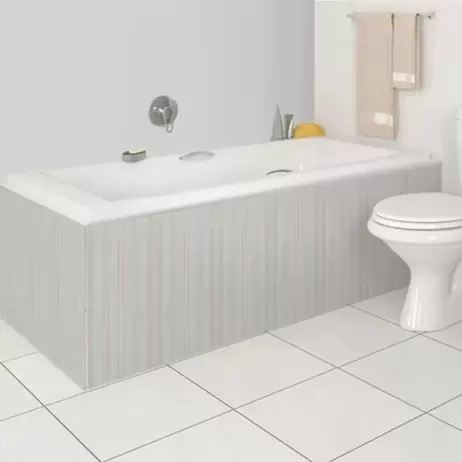 Tammy White Built-in Straight Bath without Handles - 1700 x 700mm