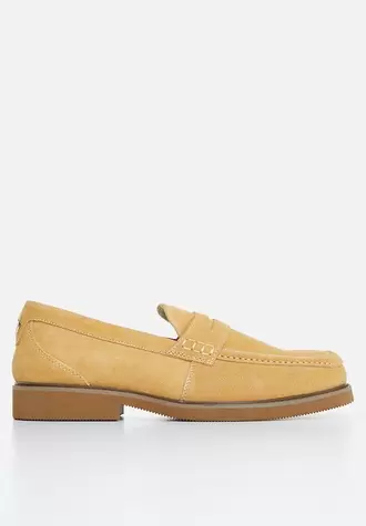 J franklin genuine suede loafer - shortbread