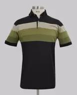 Kurt Geiger Green Panel Stripe Reg Fit Golfer