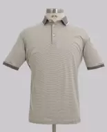 Kurt Geiger Natural Fine Stripe Reg Fit Golfer
